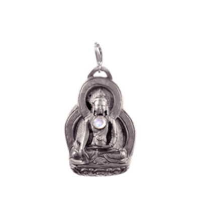 Medicine Buddha Amulet - Silver